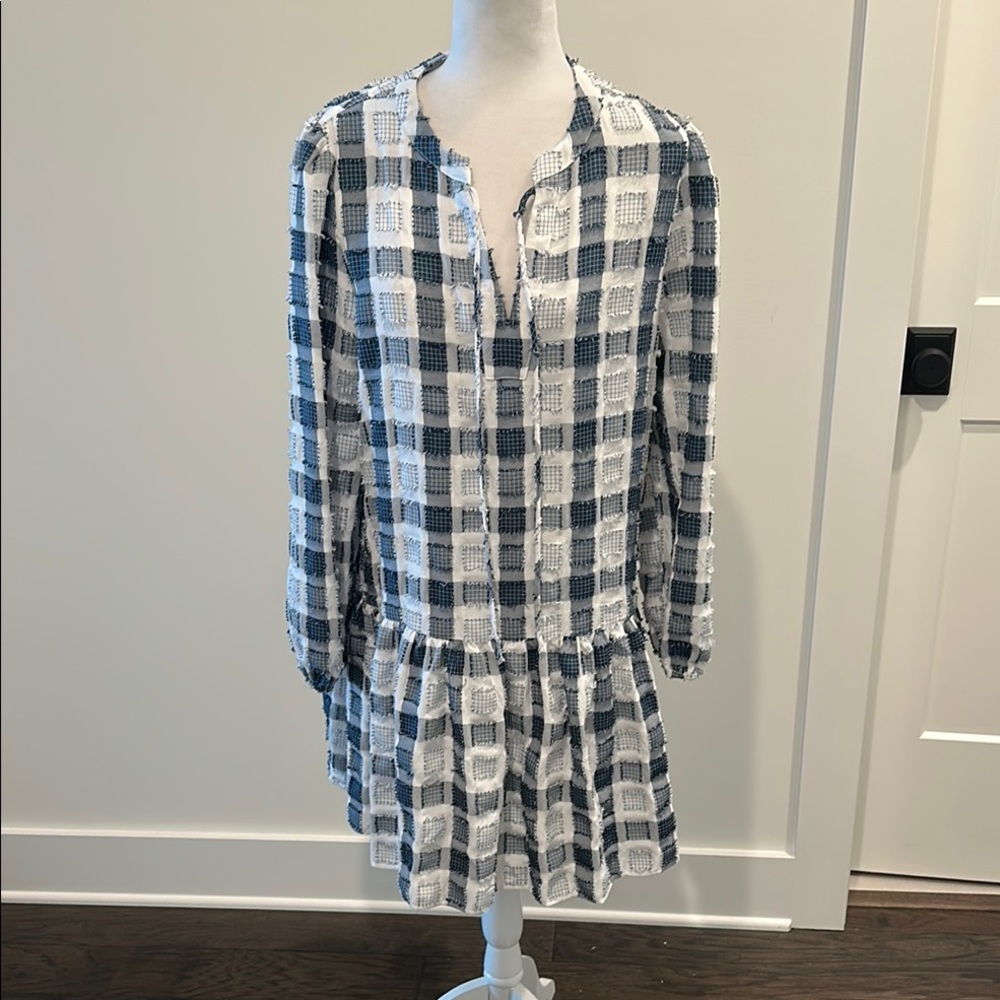 Jacquie The Label Lightweight Check Dress Sz M
